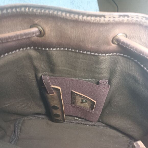 STS Ranch Leather Cowhide Calf Hair Crossbody Bag Purse Brown Rustic Cowgirl - Picture 5 of 9